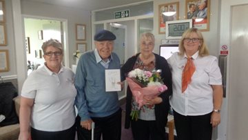 Couple celebrates ruby wedding anniversary at Stanley care home